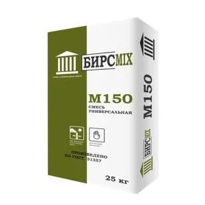 Смесь цементно-песчаная М-150 БИРСMIX, 25 кг/60 (без характеристики)