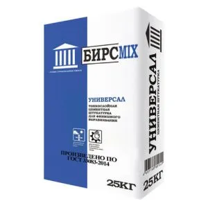 Штукатурная смесь УНИВЕРСАЛ,БИРСMIX 25кг/60,фр.07